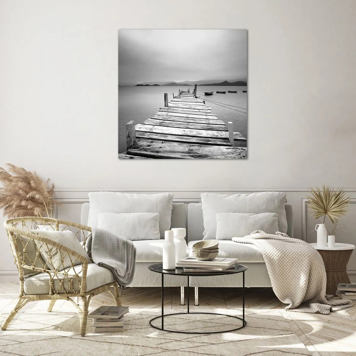 Glass picture - In a Faraway Land - 70x70 cm