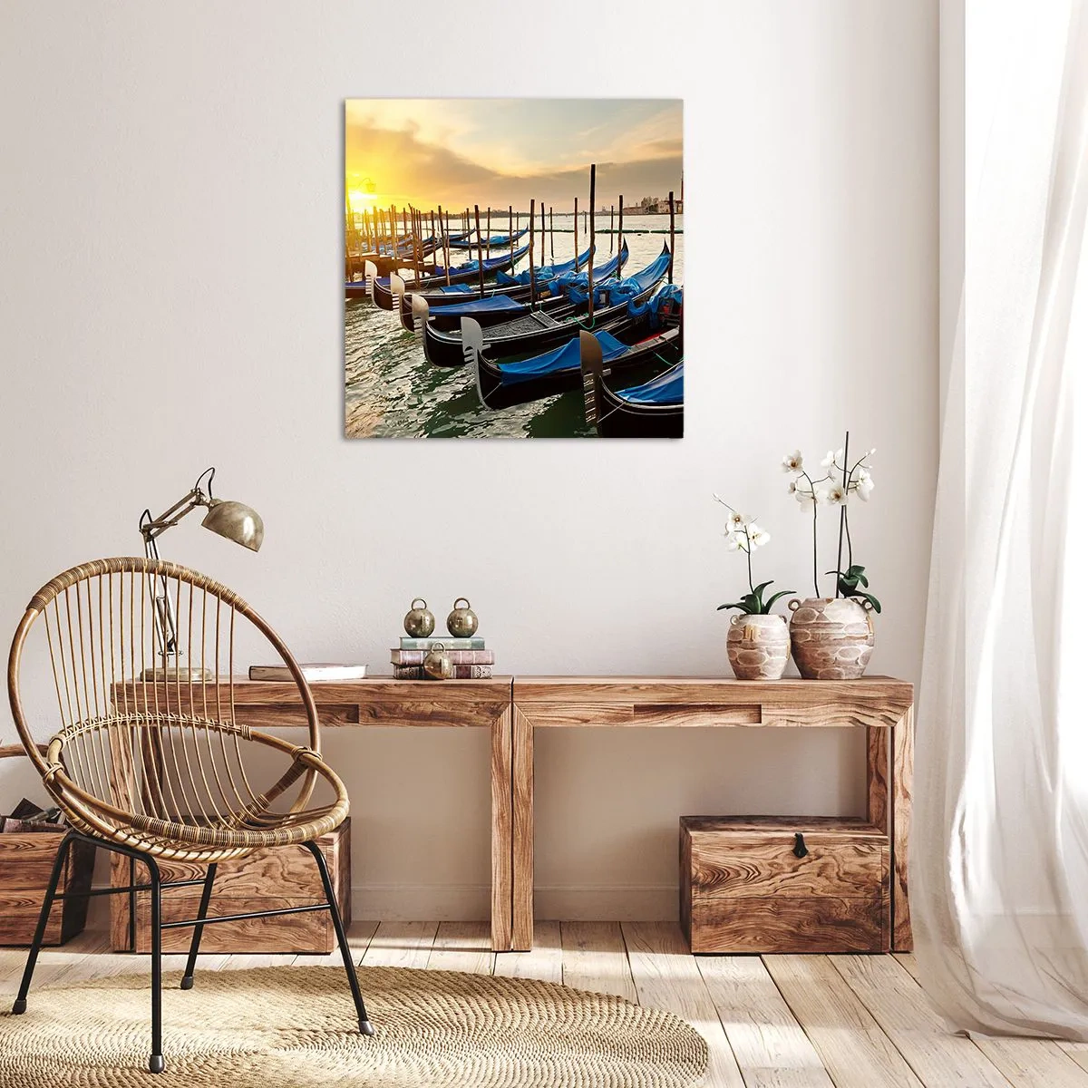 Canvas picture - Before Hustle and Bustle - 40x40 cm