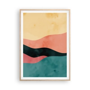 Poster in light oak frame - Compatible Incompability - 70x100 cm