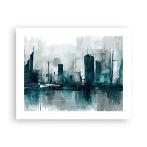 Poster - City in the Colour of Rain - 50x40 cm