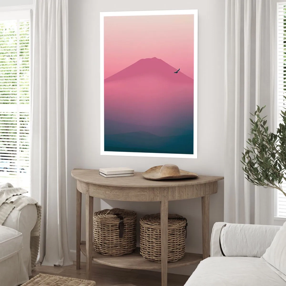 Poster - Wanderers above Clouds - 30x40 cm