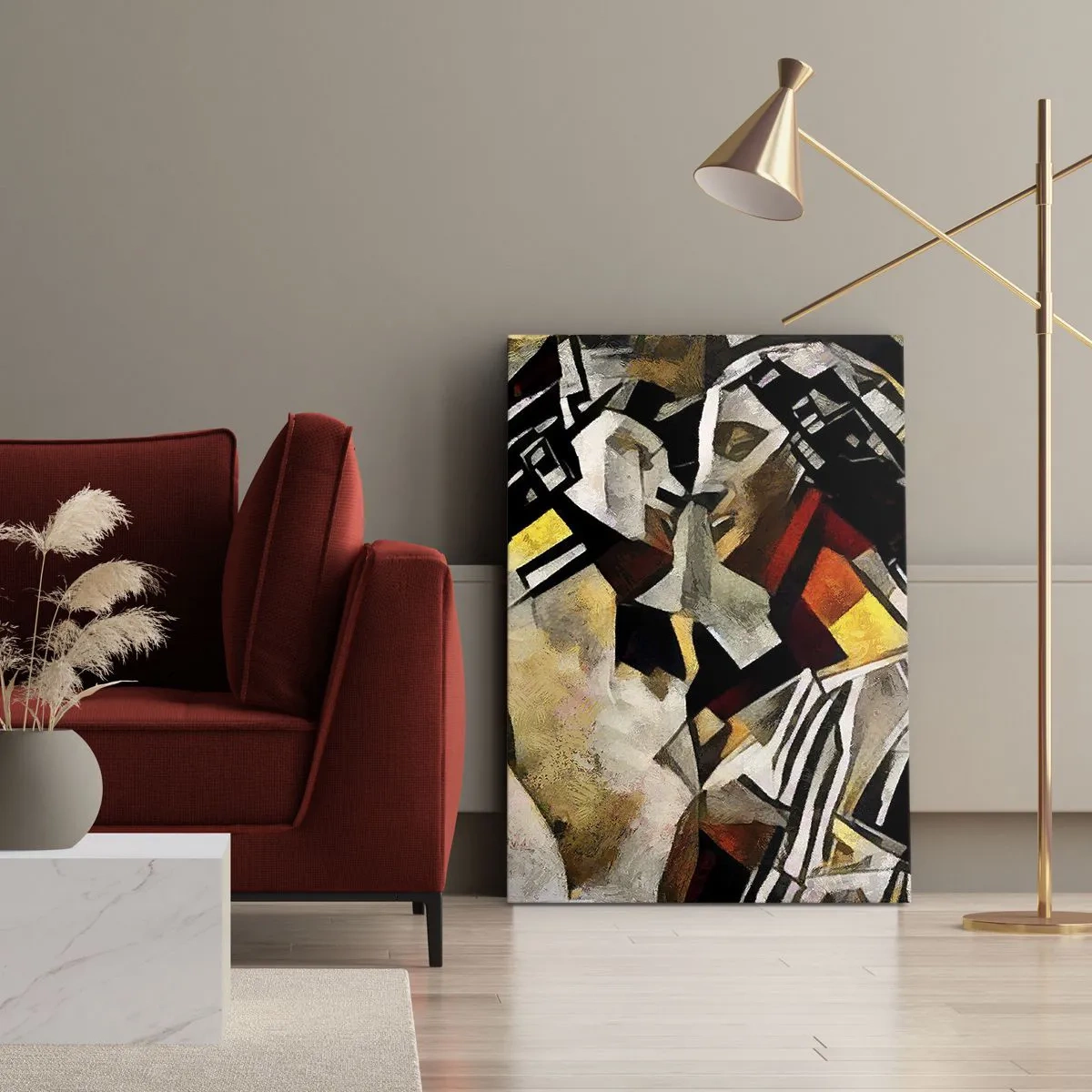 Canvas picture - Kiss Of A Statue - 80x120 cm
