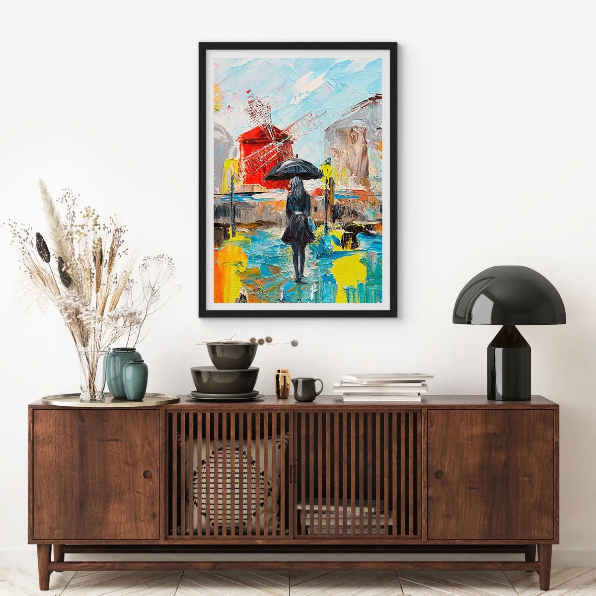 Poster in black frame - Parisian Legends - 61x91 cm