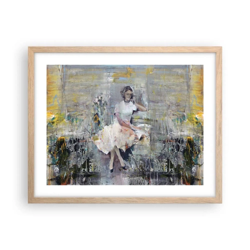 Poster in light oak frame - Classical and Modern - 50x40 cm