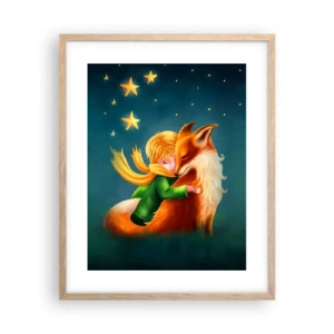 Poster in light oak frame - Little Prince - 40x50 cm