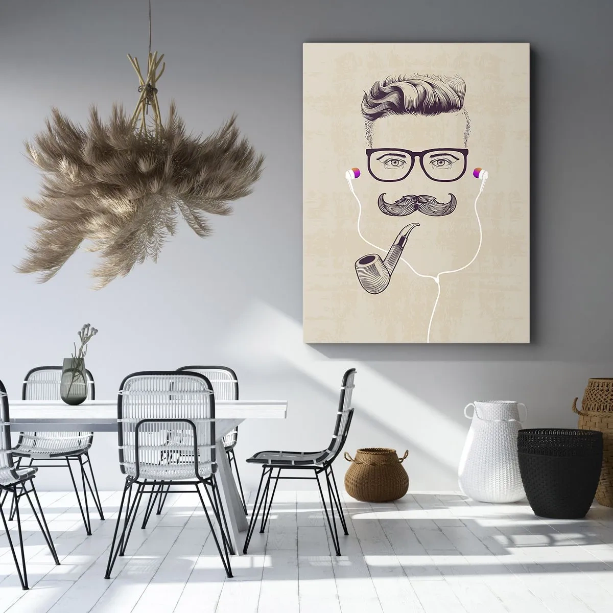 Canvas picture - A Real Man? - 50x70 cm