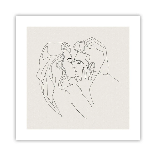 Poster - Tangled up by a Feeling - 40x40 cm