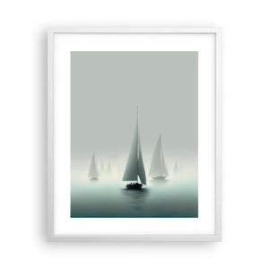 Poster in white frmae - Built from Fog - 40x50 cm