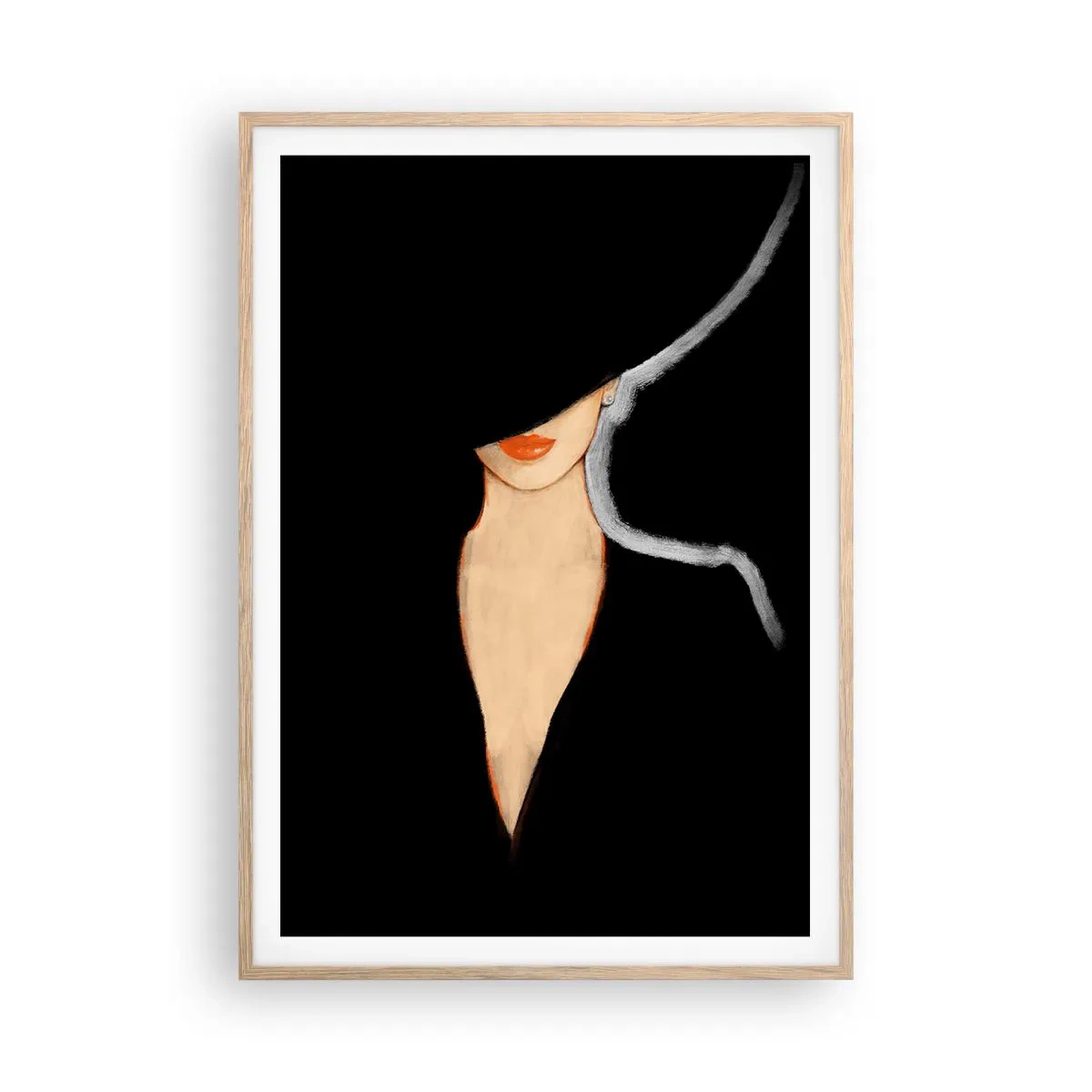 Poster in light oak frame - Elegance and Style - 70x100 cm