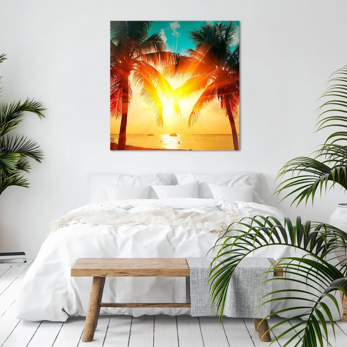 Canvas picture - Exotic Couple - 50x50 cm