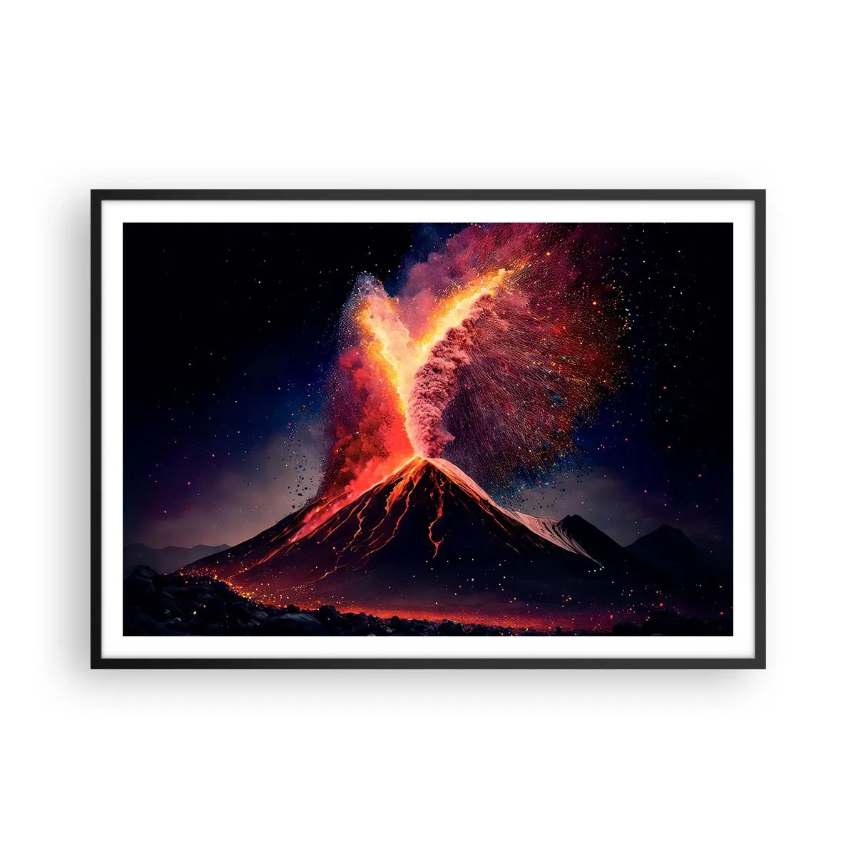 Poster in black frame - Beauty and Threat - 100x70 cm