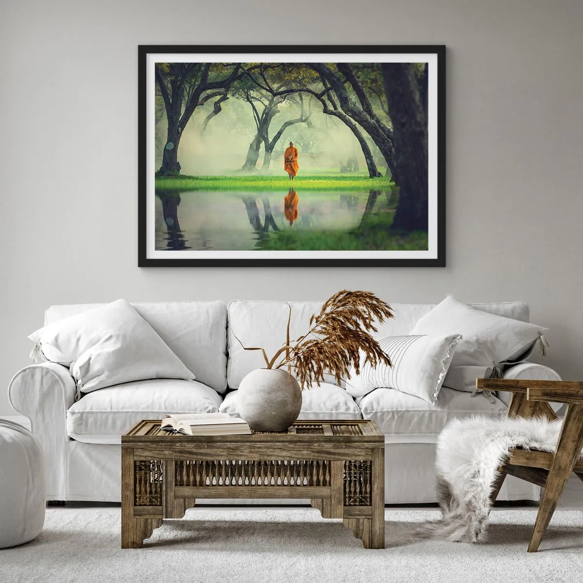 Poster in black frame - On the Way to Enlightenment - 100x70 cm