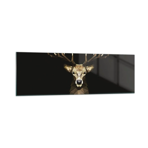 Glass picture - Cubist Deer - 160x50 cm