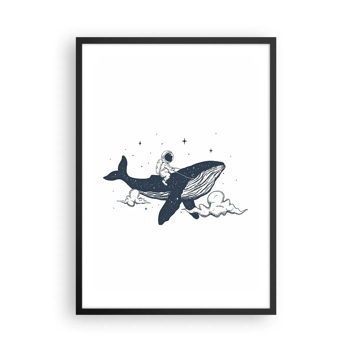 Poster in black frame - Space Adventure - 50x70 cm