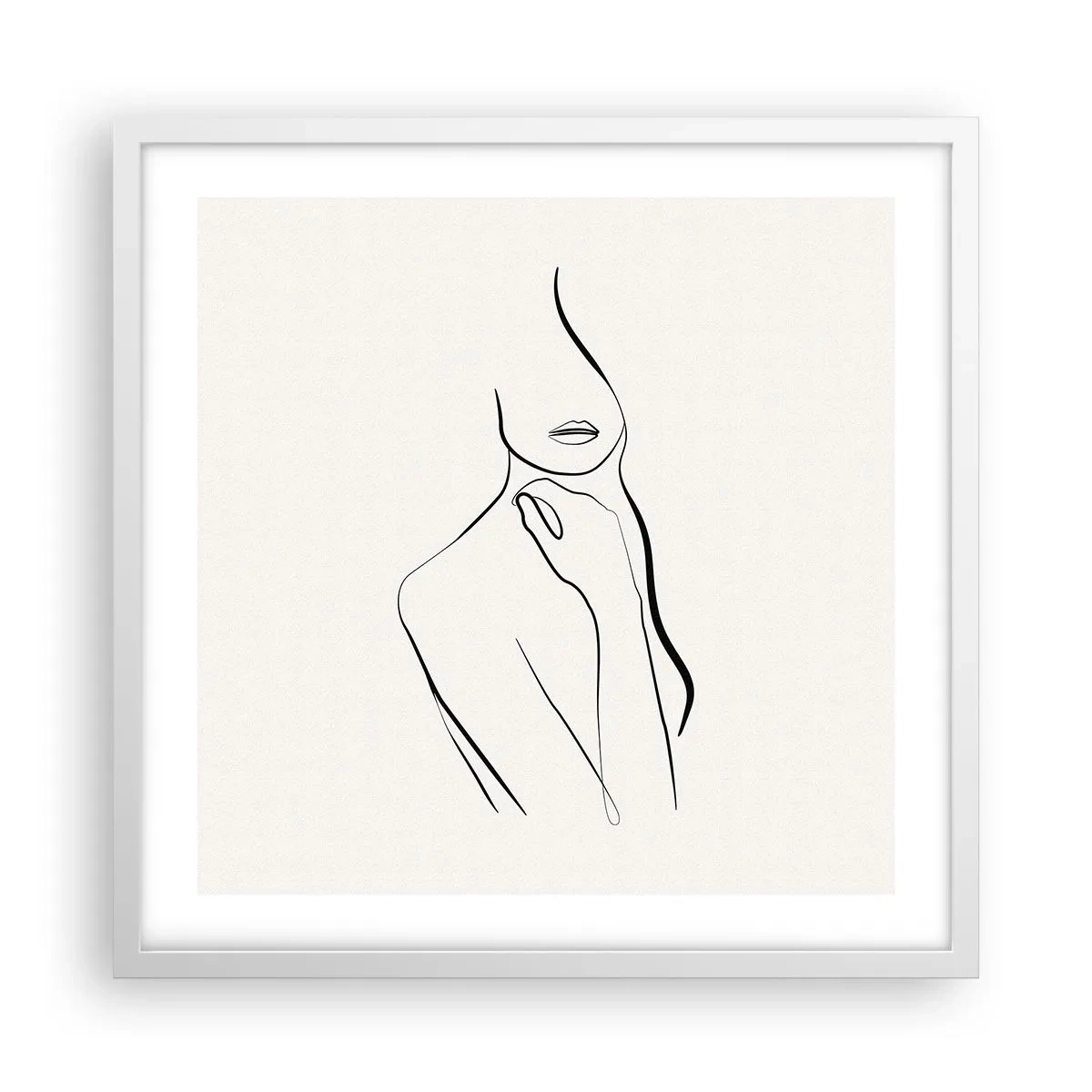 Poster in white frmae - Wave of Melancholy - 50x50 cm