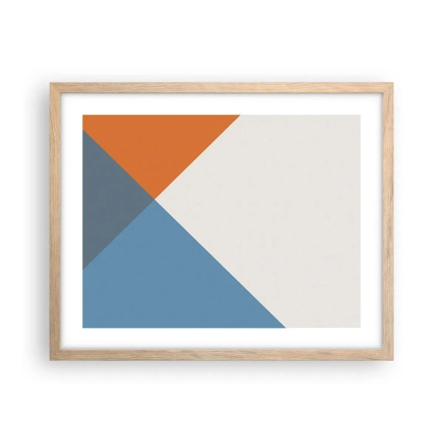 Poster in light oak frame - At an Angle… - 50x40 cm