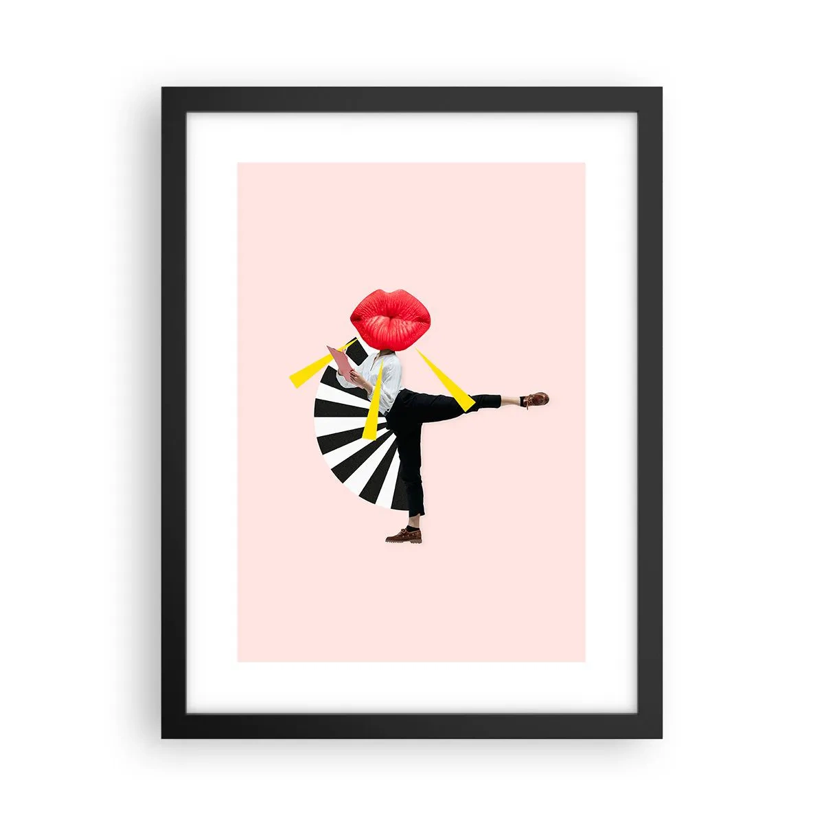 Poster in black frame - Surrealistic Pop-Art. - 30x40 cm