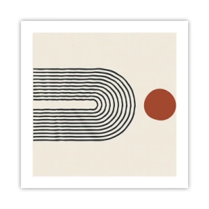 Poster - Magnetism of Shapes and Colours - 50x50 cm