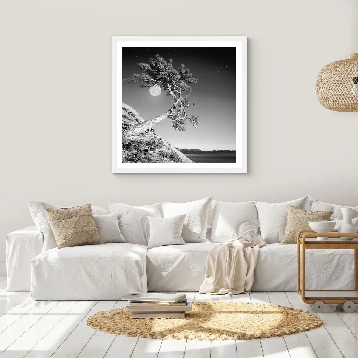 Poster in white frmae - Winning Warrior - 60x60 cm