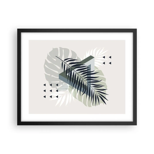 Poster in black frame - Nature and Geometry - Two Orders? - 50x40 cm