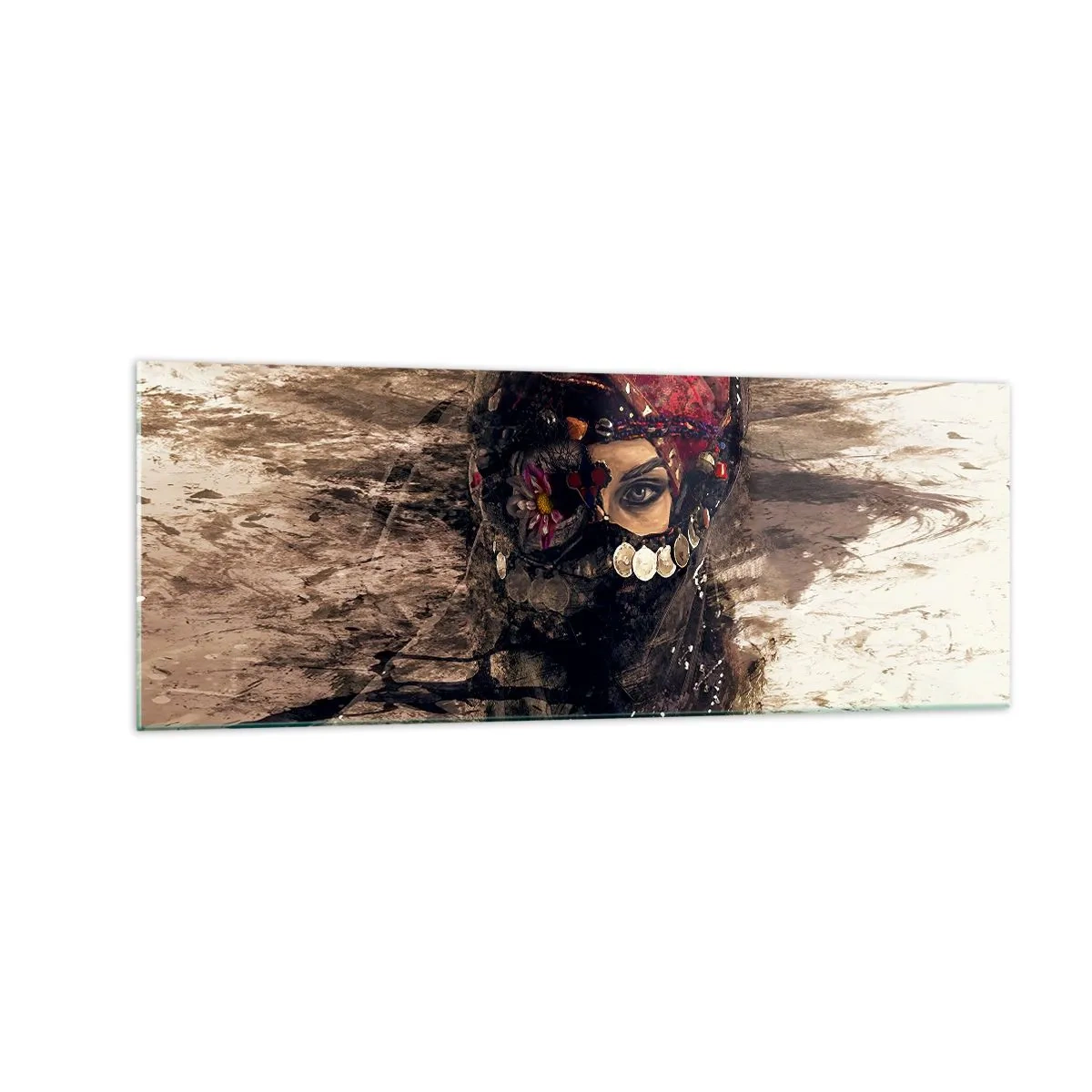 Glass picture - At Least Worrying - 140x50 cm