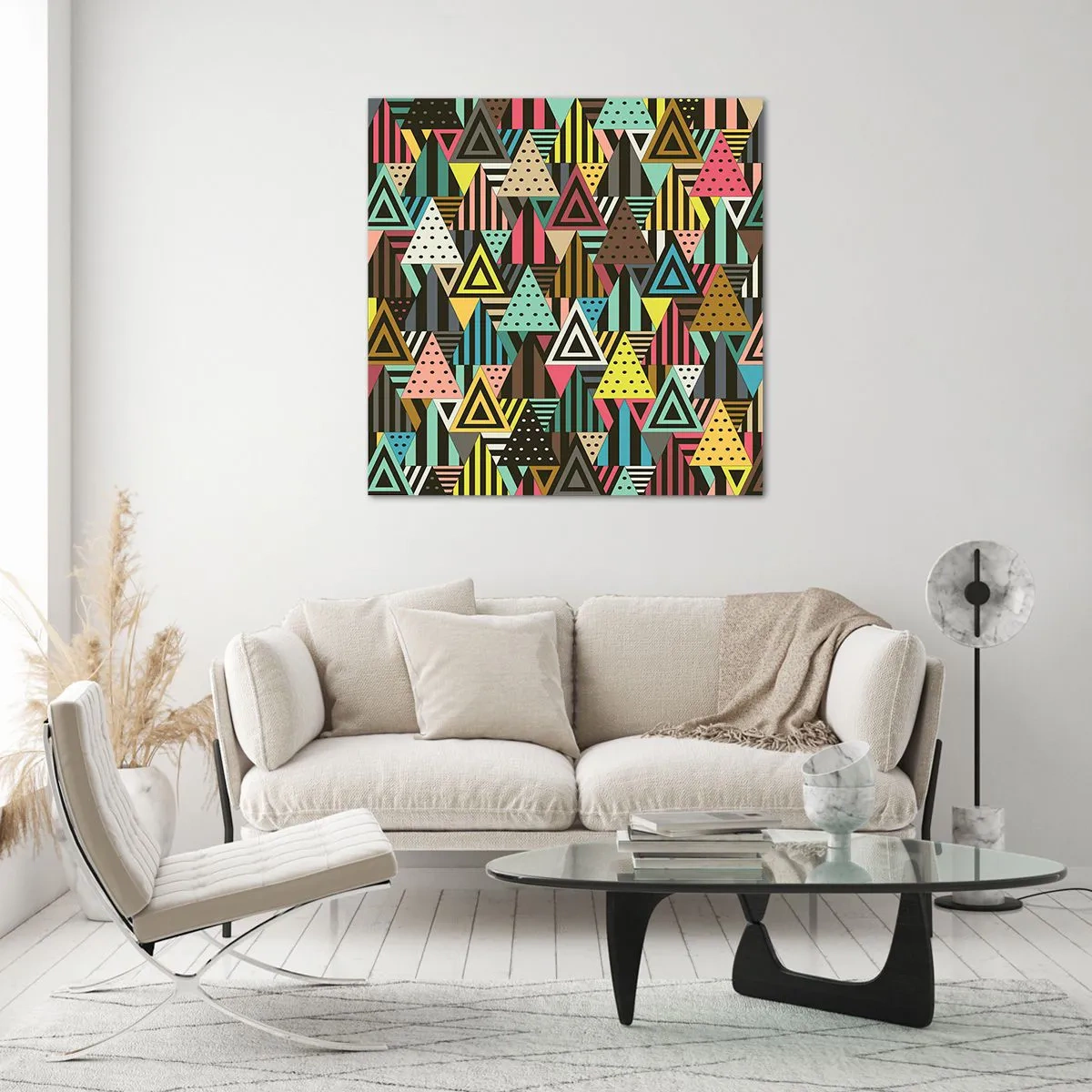 Glass picture - In Rhythm on Three - 70x70 cm