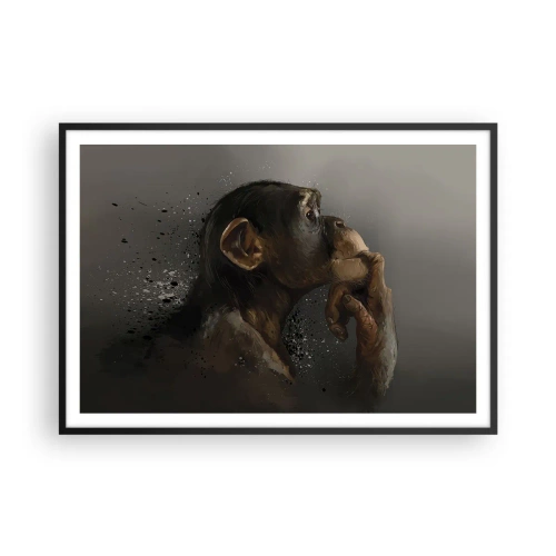 Poster in black frame - Certainly a Thinker - 100x70 cm