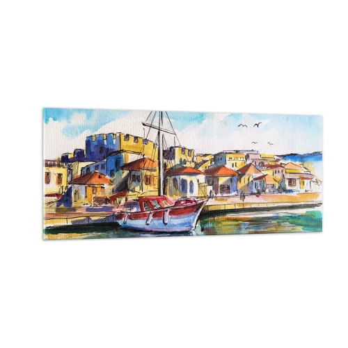 Glass picture - Rainbow Afternoon - 100x40 cm