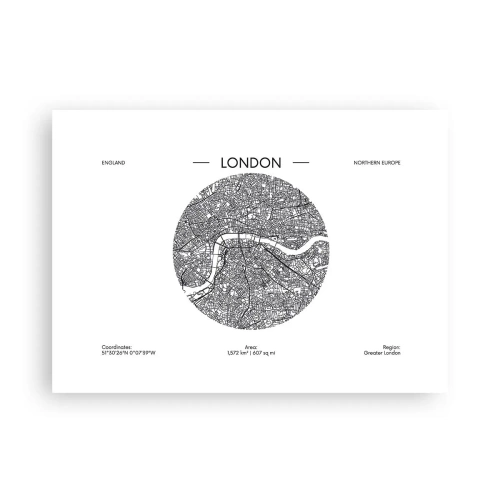 Poster - Anatomy of London - 70x50 cm
