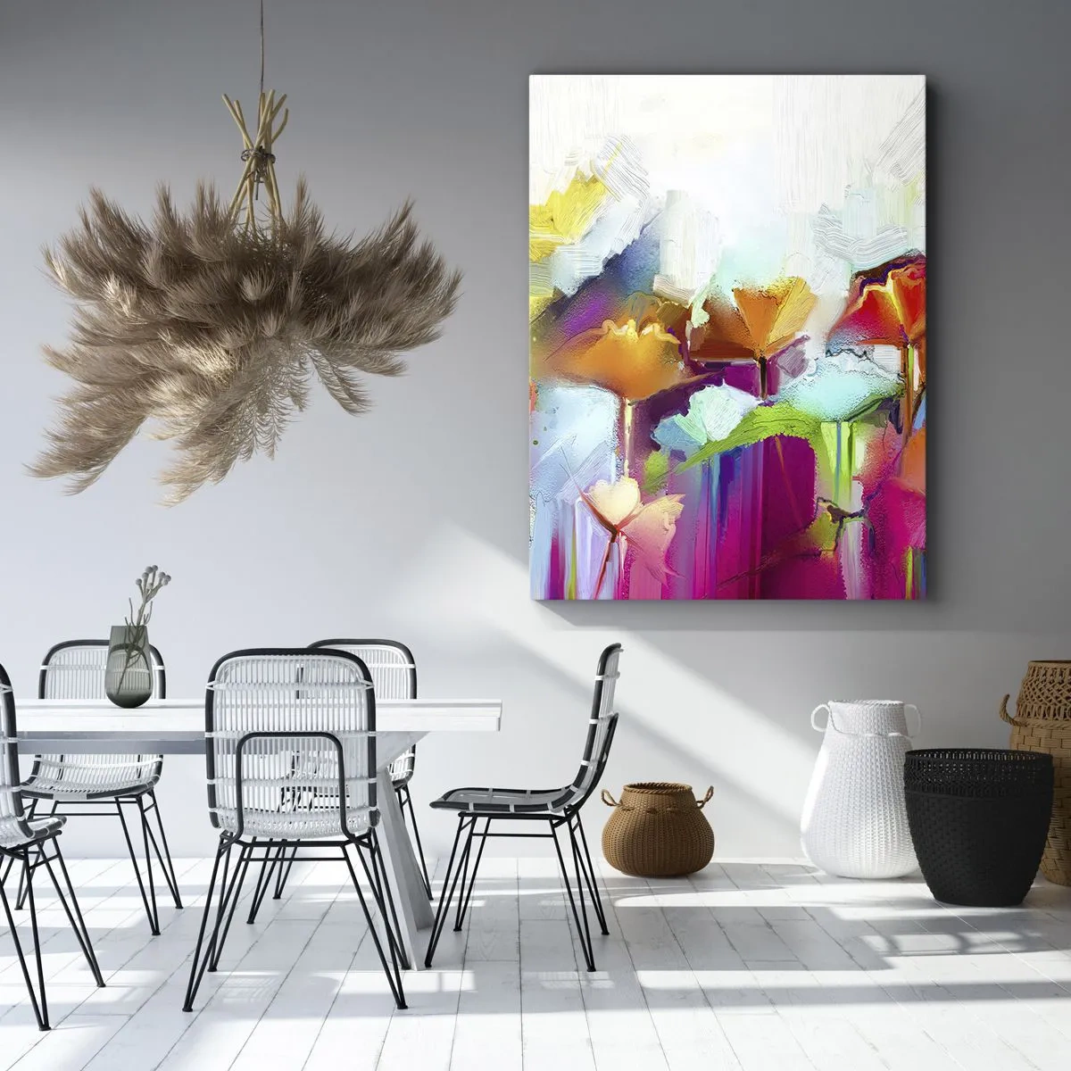 Canvas picture - Rainbow Has Bloomed - 45x80 cm