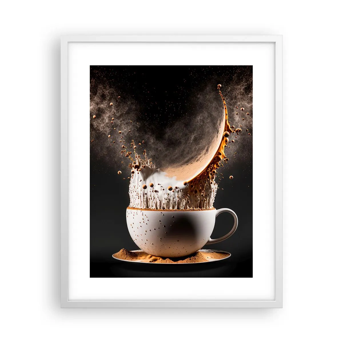 Poster in white frmae - Explosion of Flavour - 40x50 cm