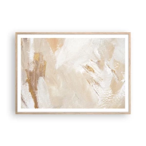 Poster in light oak frame - Pastel Composition - 100x70 cm