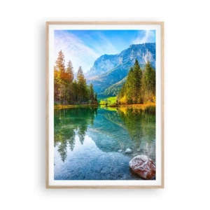 Poster in light oak frame - Mellow Autumn - 70x100 cm