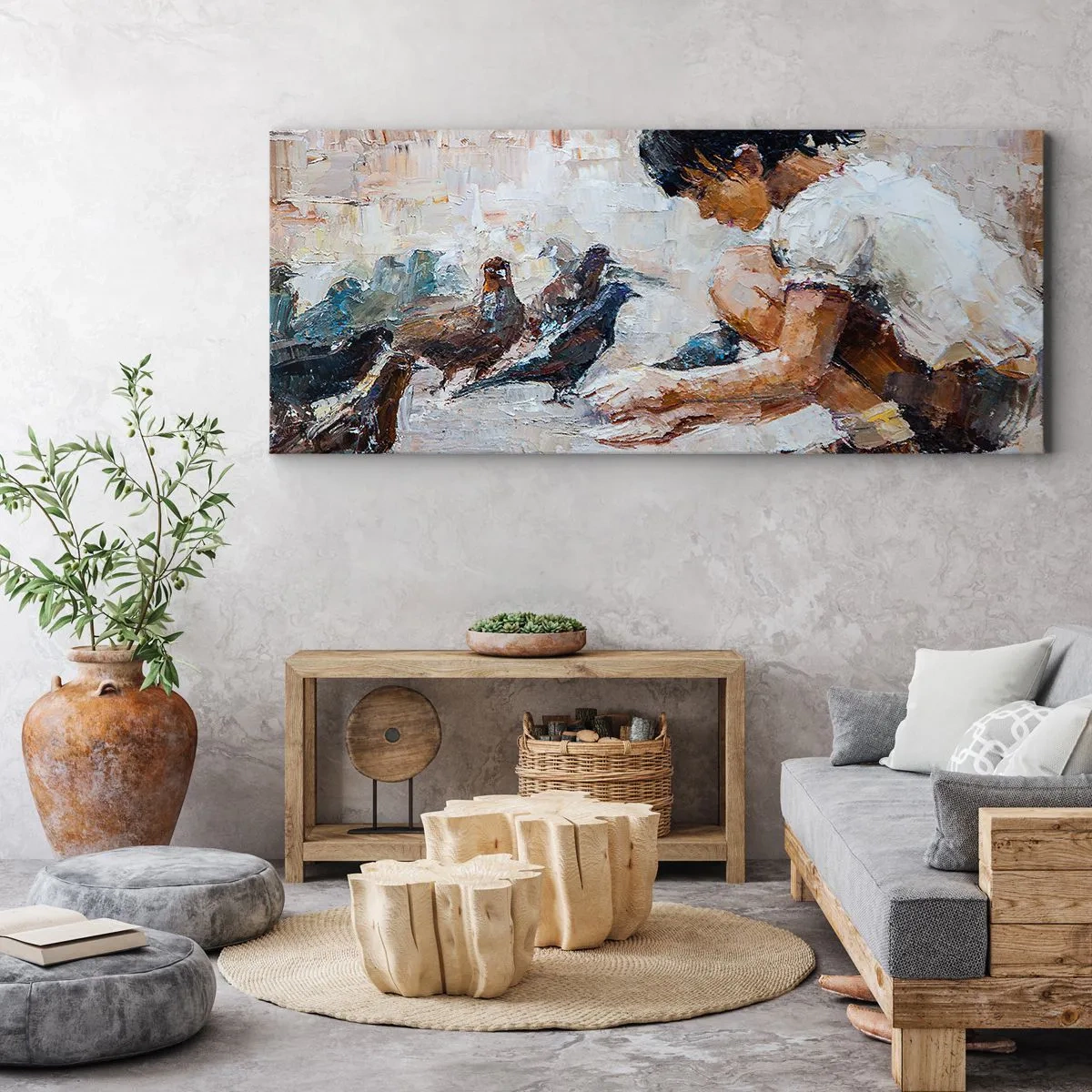 Canvas picture - The Little Ones - 90x30 cm