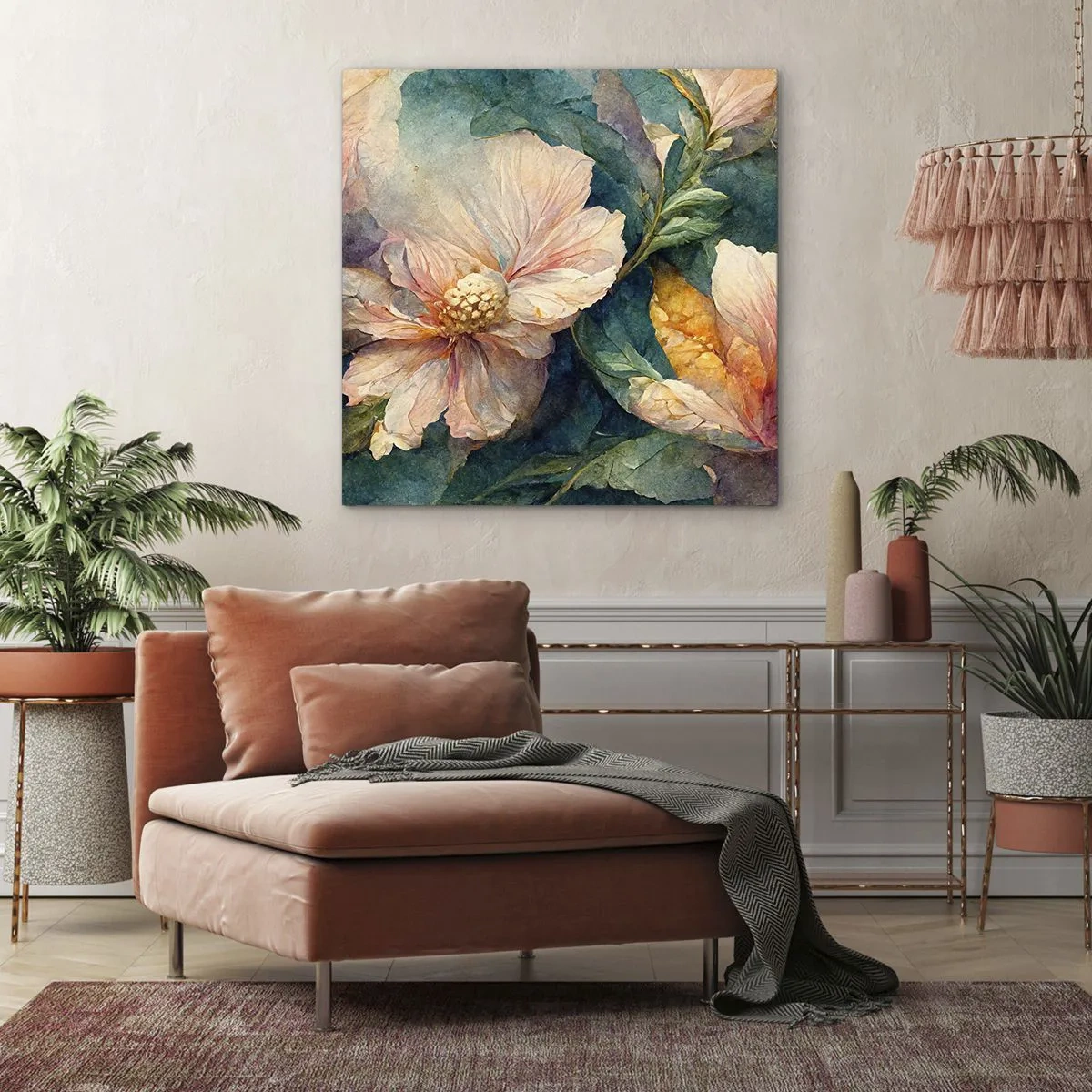 Canvas picture - Sheer Subtelty - 70x70 cm