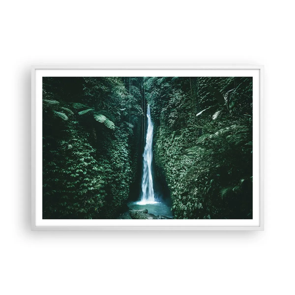 Poster in white frmae - Tropical Spring - 100x70 cm
