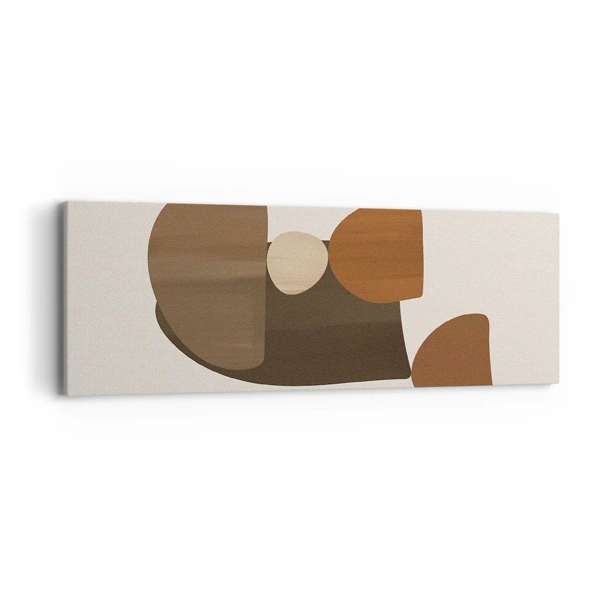 Canvas picture - Composition in Brown - 90x30 cm