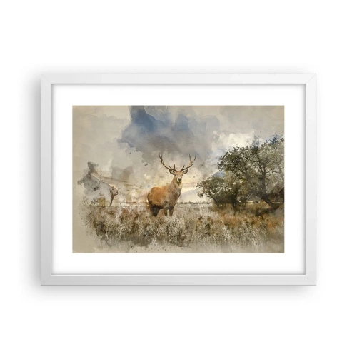 Poster in white frmae - Dignity - Strength - Majesty - 40x30 cm