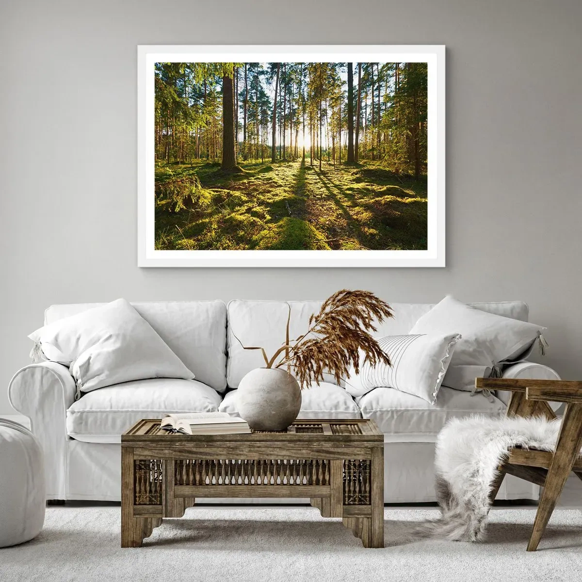 Poster in white frmae - Deep in the Forest - 40x30 cm