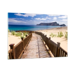 Glass picture - Take Me to Happy Islands - 120x80 cm