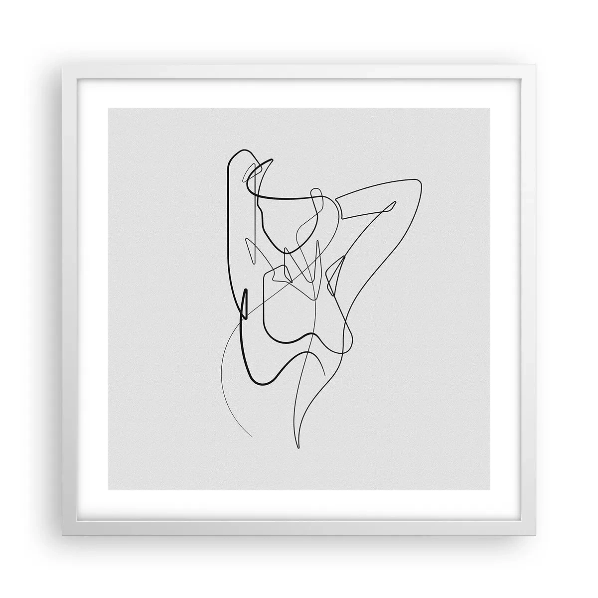 Poster in white frmae - What You Are Really Like - 50x50 cm