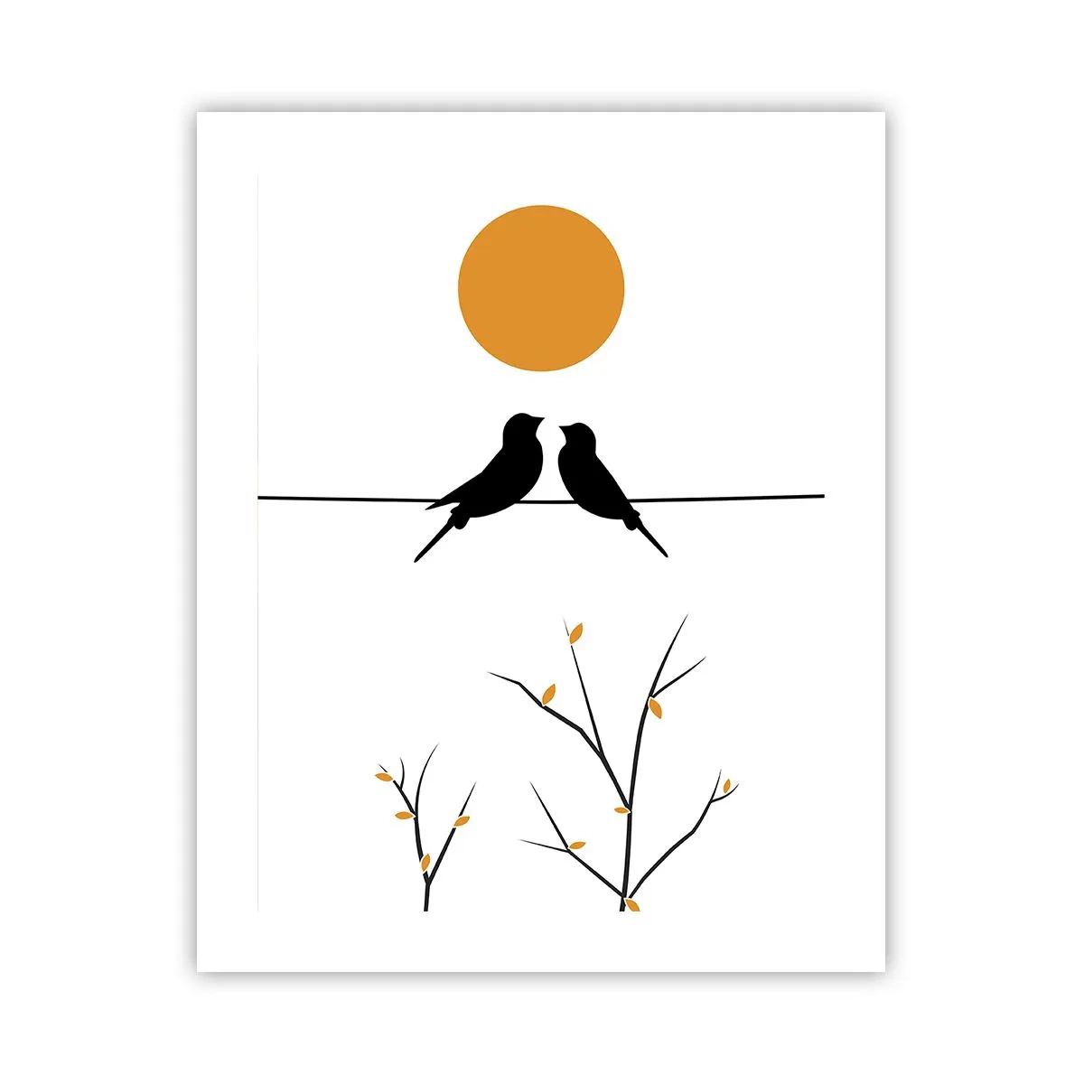 Poster - Nightingale Evening - 40x50 cm