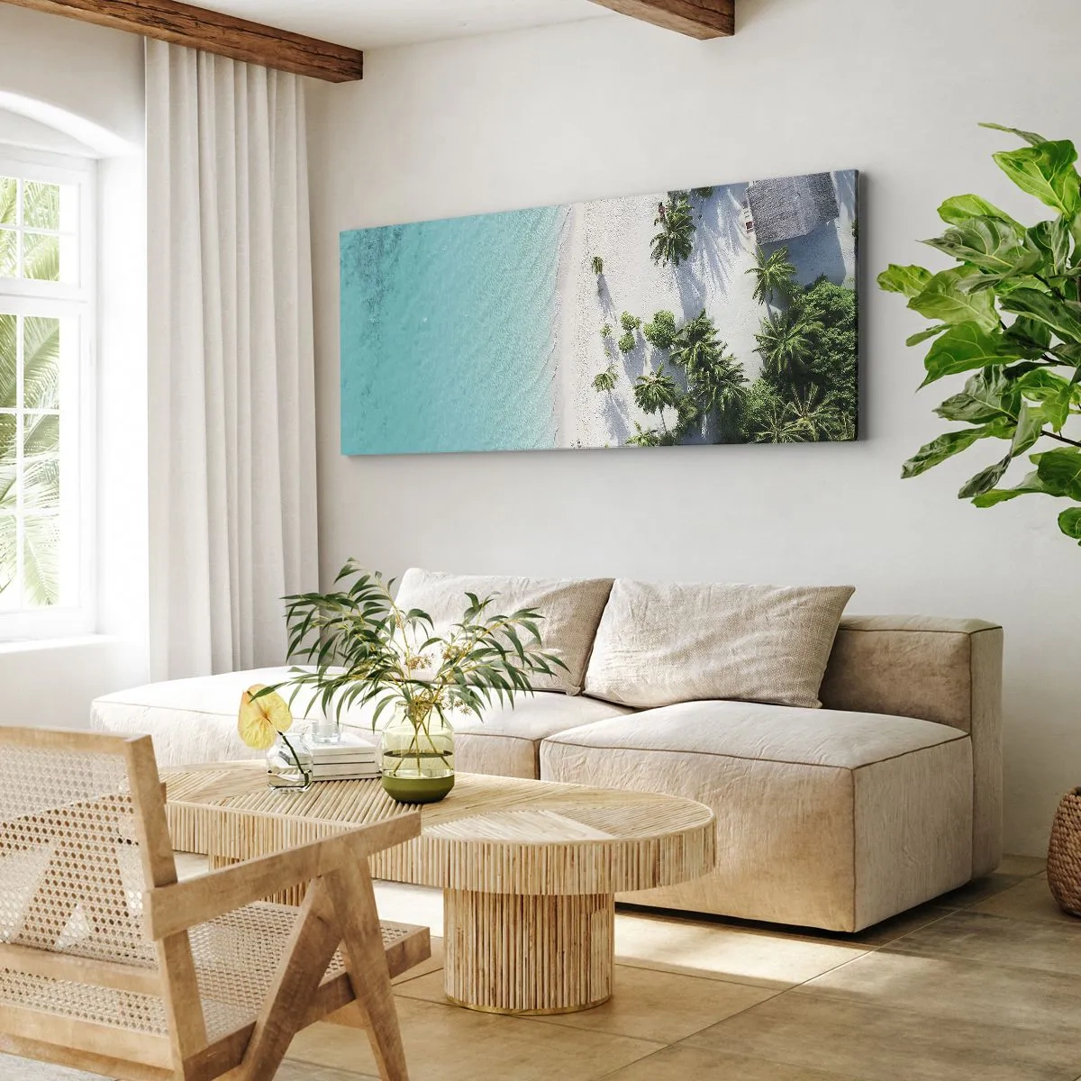 Canvas picture - Holidays in Paradise - 120x50 cm