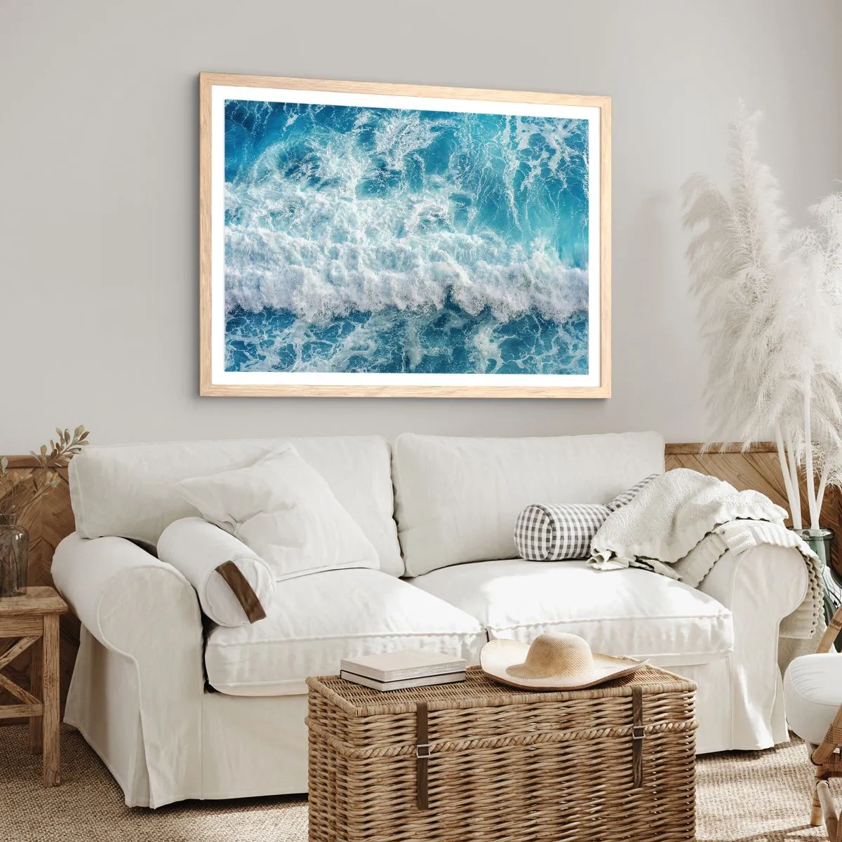 Poster in light oak frame - Jouful and Loud - 50x40 cm