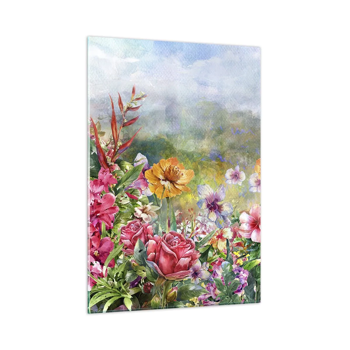 Glass picture - Garden which Went Crazy - 50x70 cm