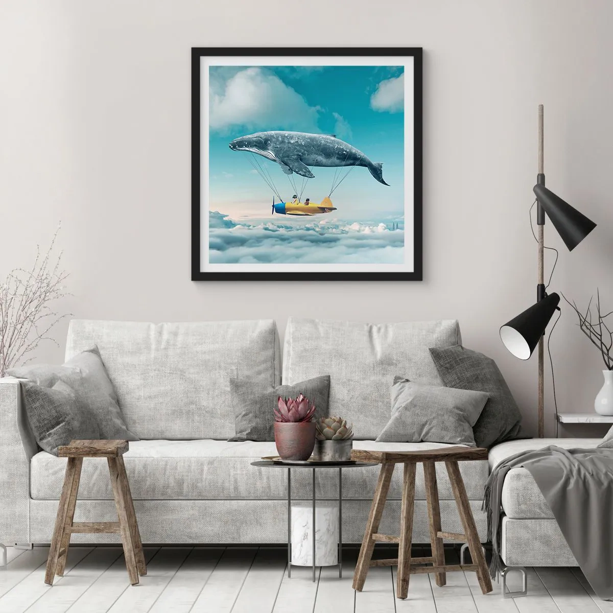 Poster in black frame - Why Not? - 50x50 cm