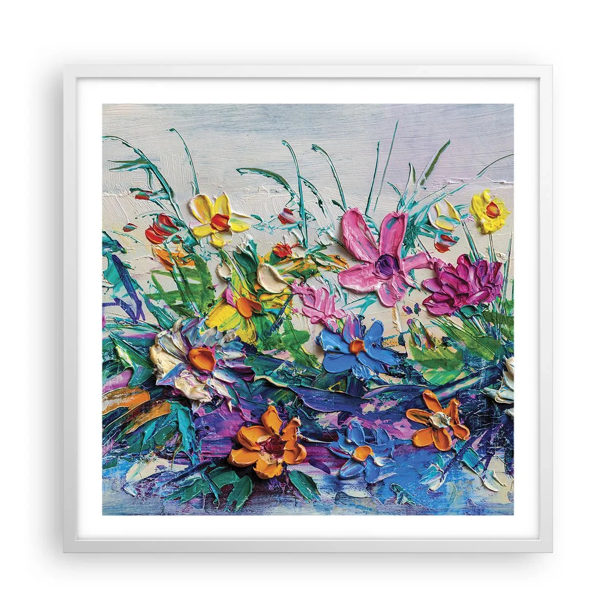 Poster in white frmae - Not So Still Nature - 60x60 cm