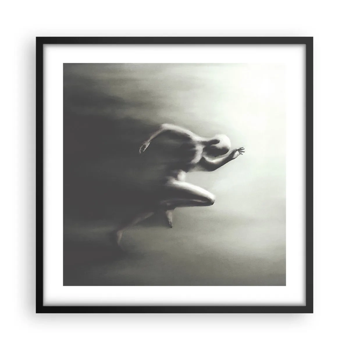 Poster in black frame - Unstoppable - 50x50 cm