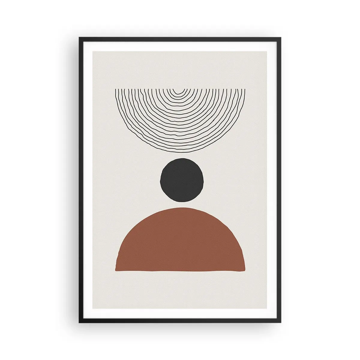 Poster in black frame - In the Centre of Attention - 70x100 cm
