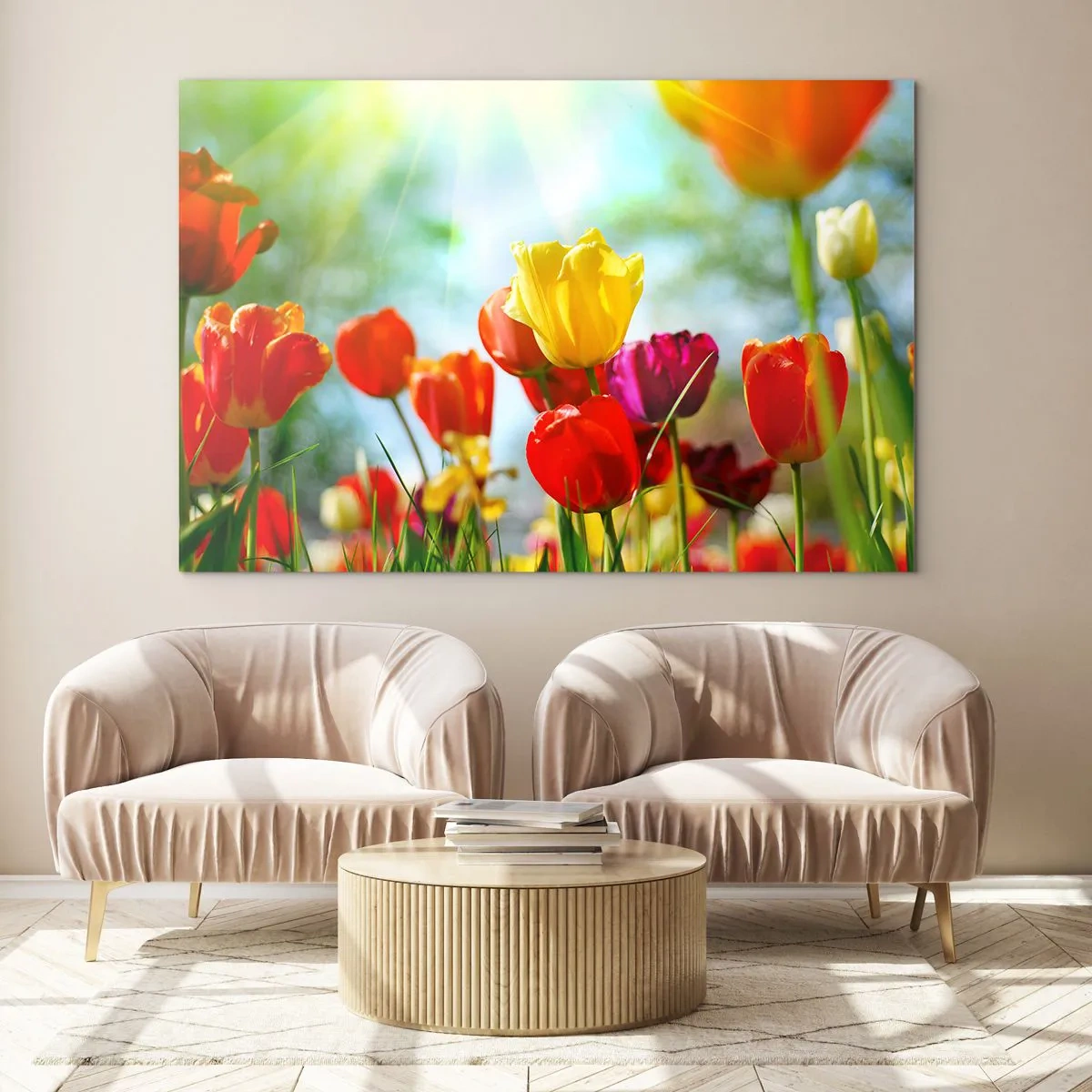 Glass picture - All Colours of the Sun - 120x80 cm